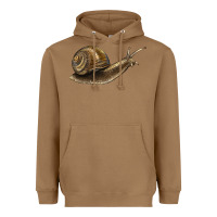 Toasted Coconut snail Heavyweight Hoodie - LillyAllenDesigns