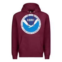 Burgundy noaa vintage design Premium Hoodie - tuanDangUi