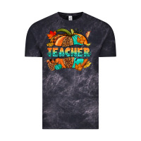Cloud Black Teacher pumpkin Vintage Tee - NancyCooperArtShop