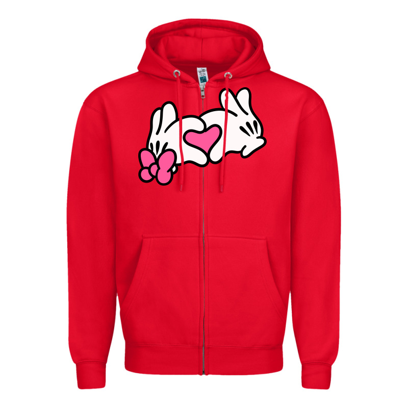 Minnie Mouse Zipper Hoodie by CowhideDigitalArt | Teevron