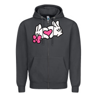 Smoke Minnie Mouse Zipper Hoodie - CowhideDigitalArt
