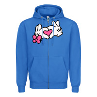True Royal Minnie Mouse Zipper Hoodie - CowhideDigitalArt