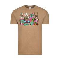 Vintage Coffee skeleton summer coffee cups Vintage Tee - Jasminsmagicworld