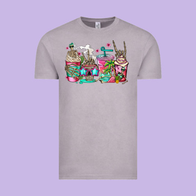 Skeleton Summer Coffee Cups Vintage Tee Designed By Jasminsmagicworld