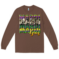 Chestnut cowhide mardi gras Long Sleeve Tee - CowGirlArtShop