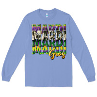 Colony Blue cowhide mardi gras Long Sleeve Tee - CowGirlArtShop