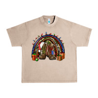 French Oak Army Christmas rainbow Urban Heavy Tee - NancyCooperArtShop
