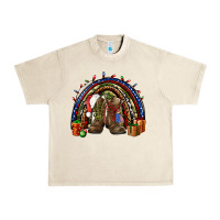 Sandshell Army Christmas rainbow Urban Heavy Tee - NancyCooperArtShop