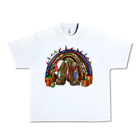 White Army Christmas rainbow Urban Heavy Tee - NancyCooperArtShop
