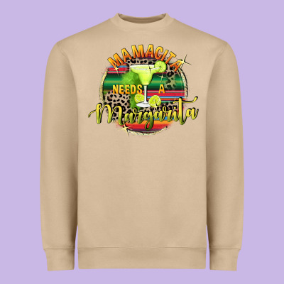Mamacita Needs A Margarita Mother's Day Heavyweight Sweatshirt Designed By Fadigitalartstudio