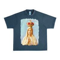 Midnight Navy our lady of fatima Urban Heavy Tee - tuanDangUi