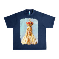 Navy our lady of fatima Urban Heavy Tee - tuanDangUi