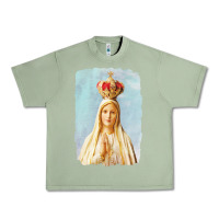 Oil Green our lady of fatima Urban Heavy Tee - tuanDangUi