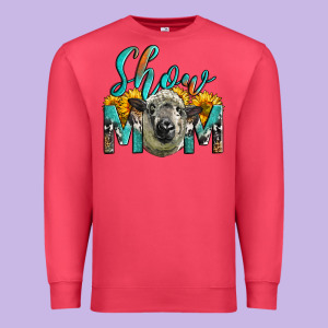 Western Show Mom Sheep Premium Sweatshirt Designed By Lillyallendesigns