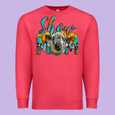 Western Show Mom Sheep Premium Sweatshirt Designed By Lillyallendesigns