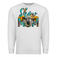 Oatmeal Heather Western Show Mom Sheep Premium Sweatshirt - LillyAllenDesigns