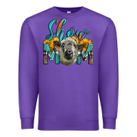 Purple Western Show Mom Sheep Premium Sweatshirt - LillyAllenDesigns