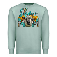 Seafoam Western Show Mom Sheep Premium Sweatshirt - LillyAllenDesigns