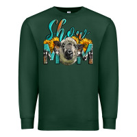 Sports Green Western Show Mom Sheep Premium Sweatshirt - LillyAllenDesigns