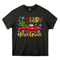 Asphalt merry christmas truck Heavy Core Tee - MaliasSmallBusiness