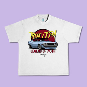 True Jdm. Celica 70 77 (blue Gray) Urban Heavy Tee Designed By Tuandangui