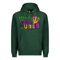 Sports Green mardi gras queen Premium Hoodie - FaDigitalArtStudio