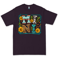 Plum western leopard mini Premium Tee - LillyAllenDesigns