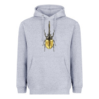 Heather Grey hercules beetle Heavyweight Hoodie - LillyAllenDesigns