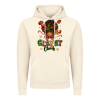 Vintage Artic granny claus afro messy bun Vintage Hoodie - texasbilliewilder