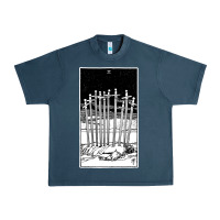 Midnight Navy ten of swords   x of swords   tarot card   major arcana   fortune tell Urban Heavy Tee - tuanDangUi