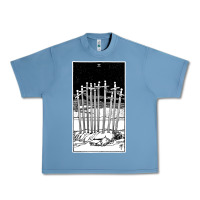 Pebble Blue ten of swords   x of swords   tarot card   major arcana   fortune tell Urban Heavy Tee - tuanDangUi