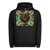 Pigment Black bear native american  tumbler Urban Hoodie - BarkalooDesign