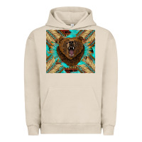 Pigment French Oak bear native american  tumbler Urban Hoodie - BarkalooDesign