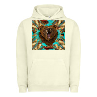 Pigment Pistachio bear native american  tumbler Urban Hoodie - BarkalooDesign