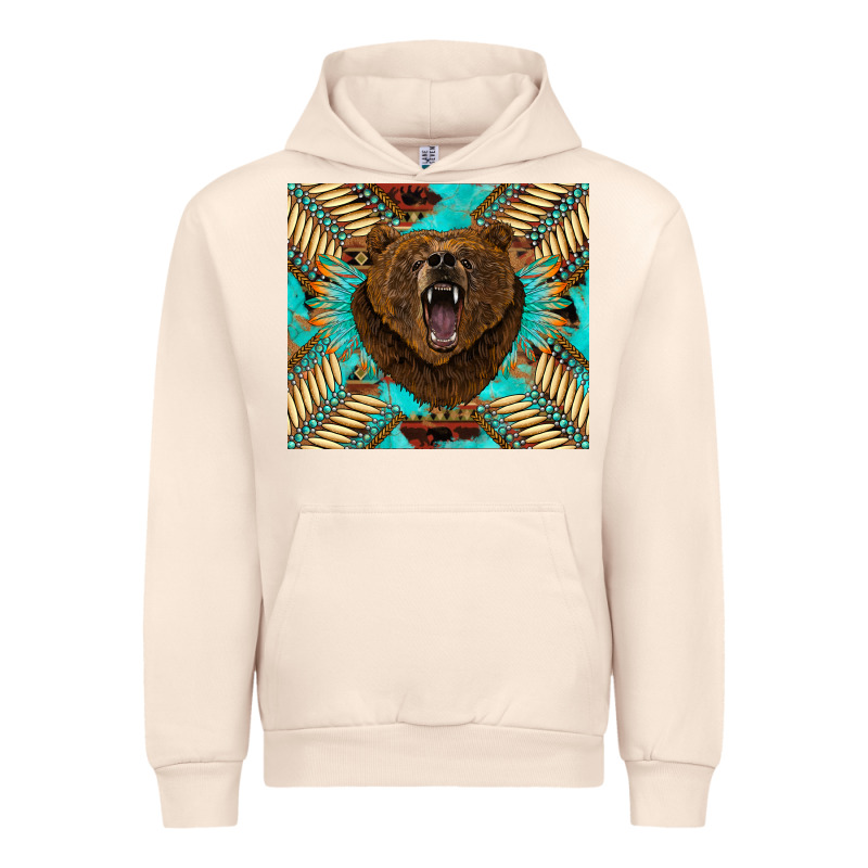 Bear Native American  Tumbler Urban Hoodie by BarkalooDesign | Teevron