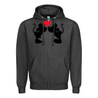 Charcoal Heather Minnie Mouse Zipper Hoodie - CowhideDigitalArt