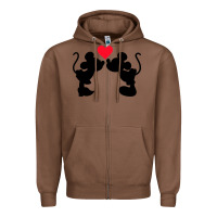 Chestnut Minnie Mouse Zipper Hoodie - CowhideDigitalArt