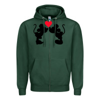 Sports Green Minnie Mouse Zipper Hoodie - CowhideDigitalArt