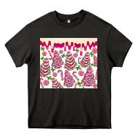 Asphalt pink christmas tree cakes Heavy Core Tee - MaliasSmallBusiness