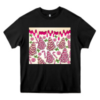 Black pink christmas tree cakes Heavy Core Tee - MaliasSmallBusiness