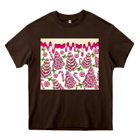 Pink Christmas Tree Cakes Heavy Core Tee | Teevron