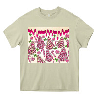 Mossy pink christmas tree cakes Heavy Core Tee - MaliasSmallBusiness