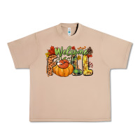 Burro Welcome Fall Urban Heavy Tee - NancyCooperArtShop