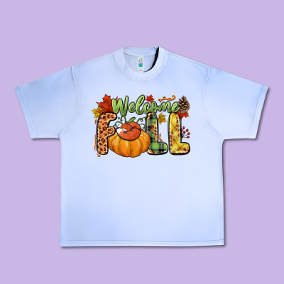 Welcome Fall Urban Heavy Tee Designed By Nancycooperartshop