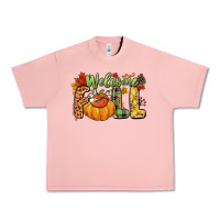 Salmon Welcome Fall Urban Heavy Tee - NancyCooperArtShop