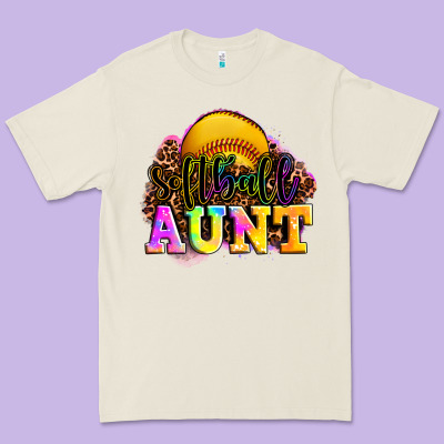Softball Aunt Premium Tee Designed By Lillyallendesigns