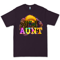 Plum softball aunt Premium Tee - LillyAllenDesigns