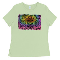 Matcha colorful zebra background Ladies Tee - RanaPortraitStore