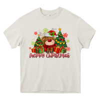 Merry Christmas Reindeer Heavy Core Tee | Teevron