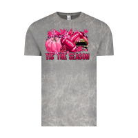 Cloud Rock Tis' the season Football Breast Cancer Vintage Tee - NancyCooperArtShop